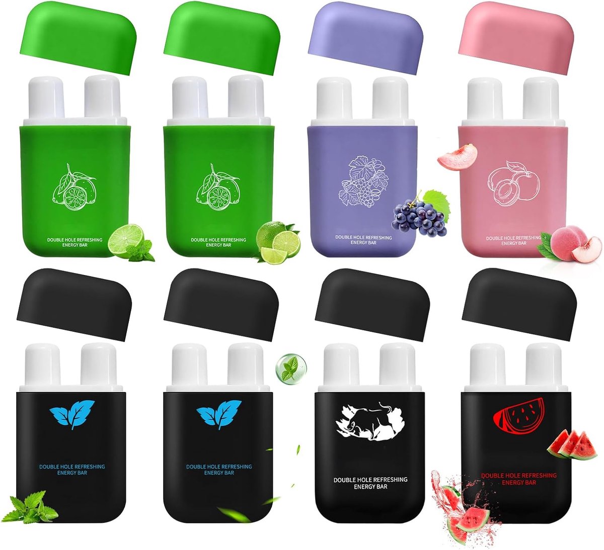 Nasaalinhaler 8 Stuks - Dubbelzijdig Ontwerp - 6 Geuren - Verlicht Ongemak - ShopVlot