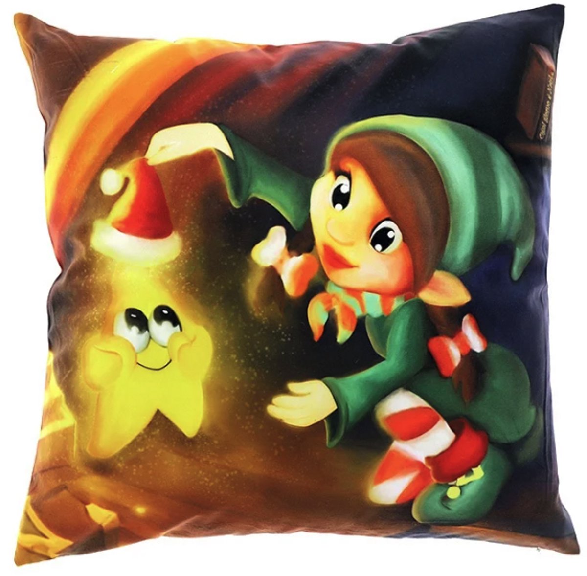 Unique Living Sierkussen Natale Dessin 8 - 45x45cm Multikleur