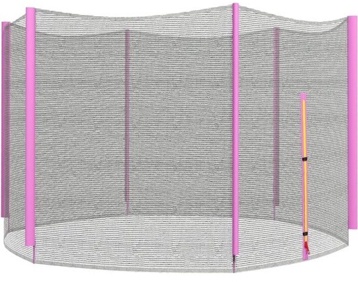 Trampolinenet vervanging 305 cm (10 ft) met 6 stangen - weerbestendig veiligheidsnet