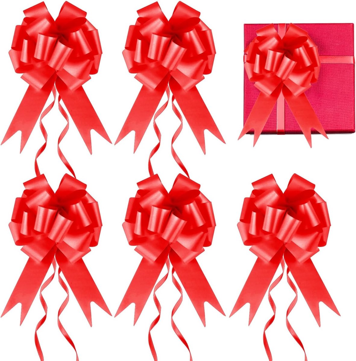 Cadeaustrikken - Rood - Decoratieve Strik voor Huwelijkscadeaus en Verjaardagen - Voor Geschenken en Decoraties