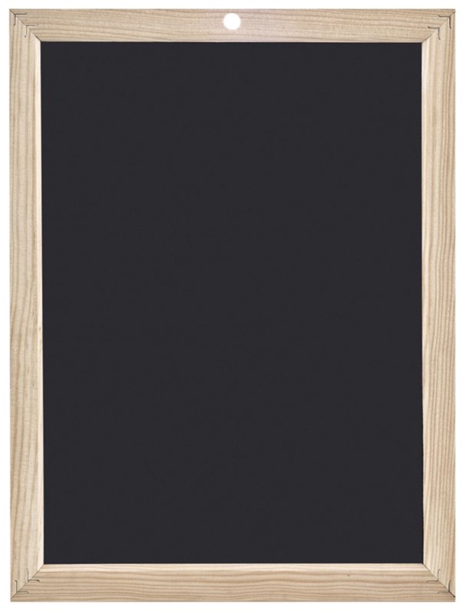 Wonday schrijfbord wit, 30×45 cm, houten frame, ophangbaar