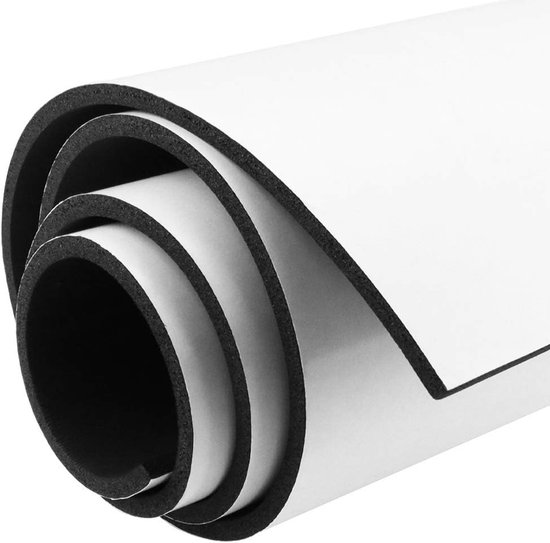 Zelfklevende cellulaire rubberen schuimrol 300mm breed x 12mm diameter x 3m lang - Multifunctioneel neopreen schuim, eenvoudig te snijden voor DIY-projecten, ideaal voor isolatie en geluidsdemping — afbeelding 4