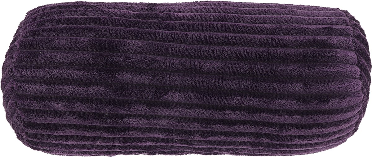 Unique Living Sierkussen Dez Ø20x45cmcm - Dark Purple Paars