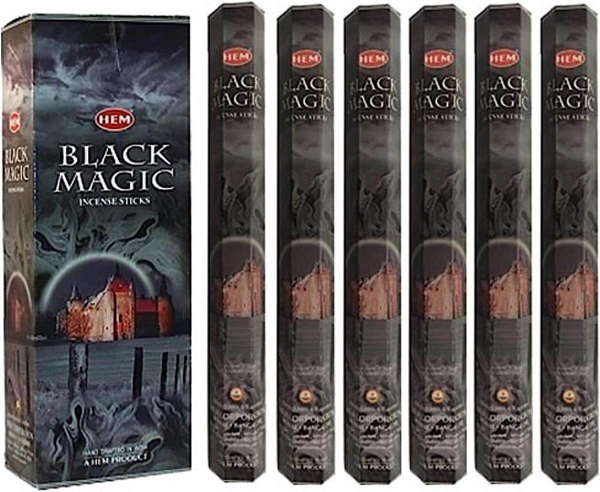 HEM Black Magic 100 Incense Sticks (5 x 20 Stick Packs) - ShopVlot