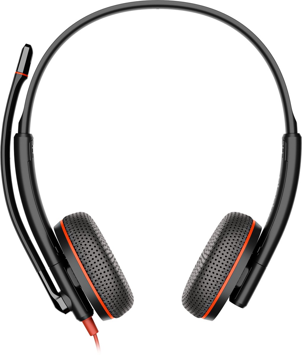 Image of HP Poly Blackwire C3225 – Over-ear headset – Kabel – Stereo – Zwart – Volumeregeling – Microfoon uitschakelbaar