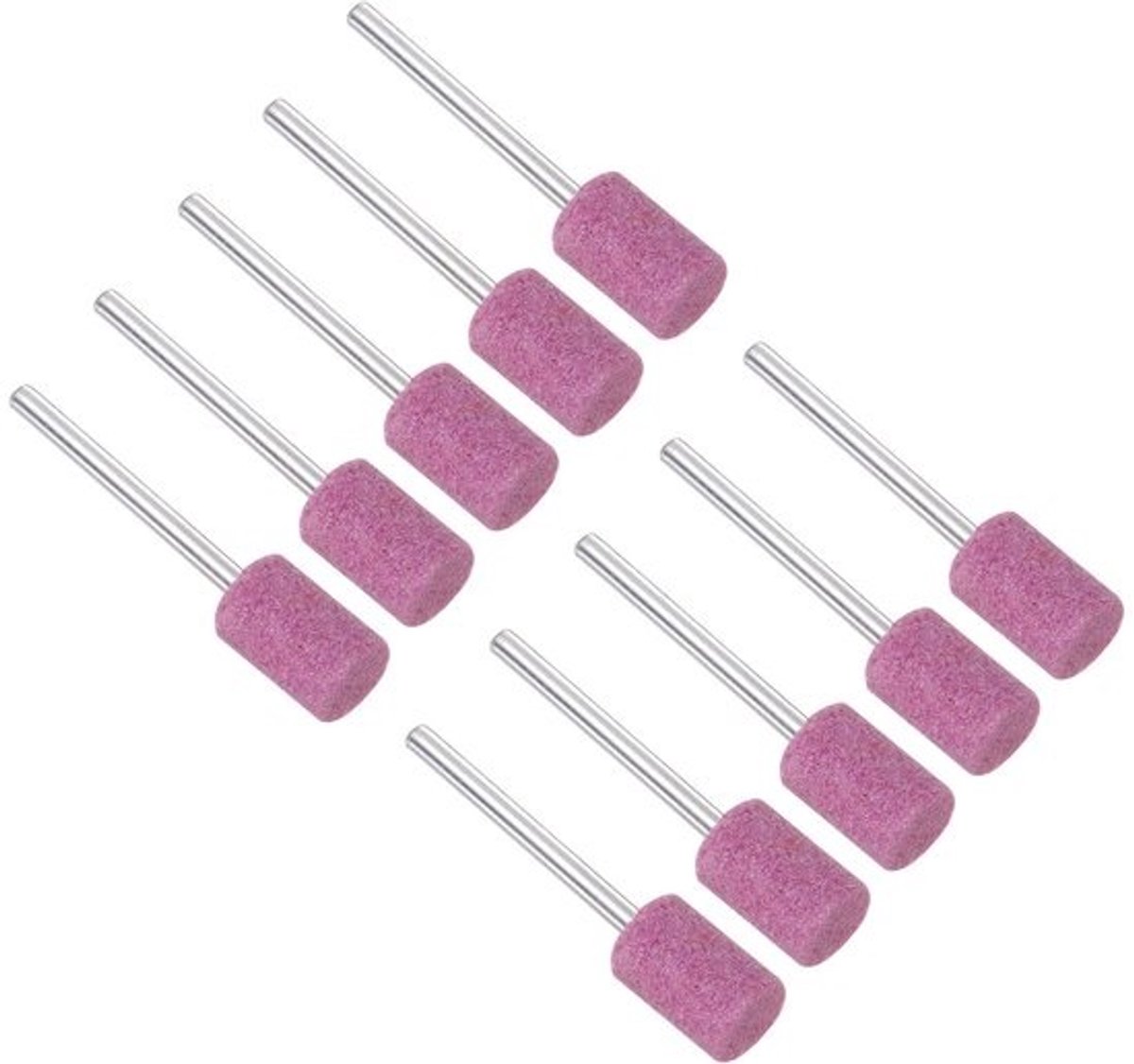Set slijpstenen - Schuurkoppen - Voor metaalbewerking - Cilindervormig ontwerp - 3 mm schacht
