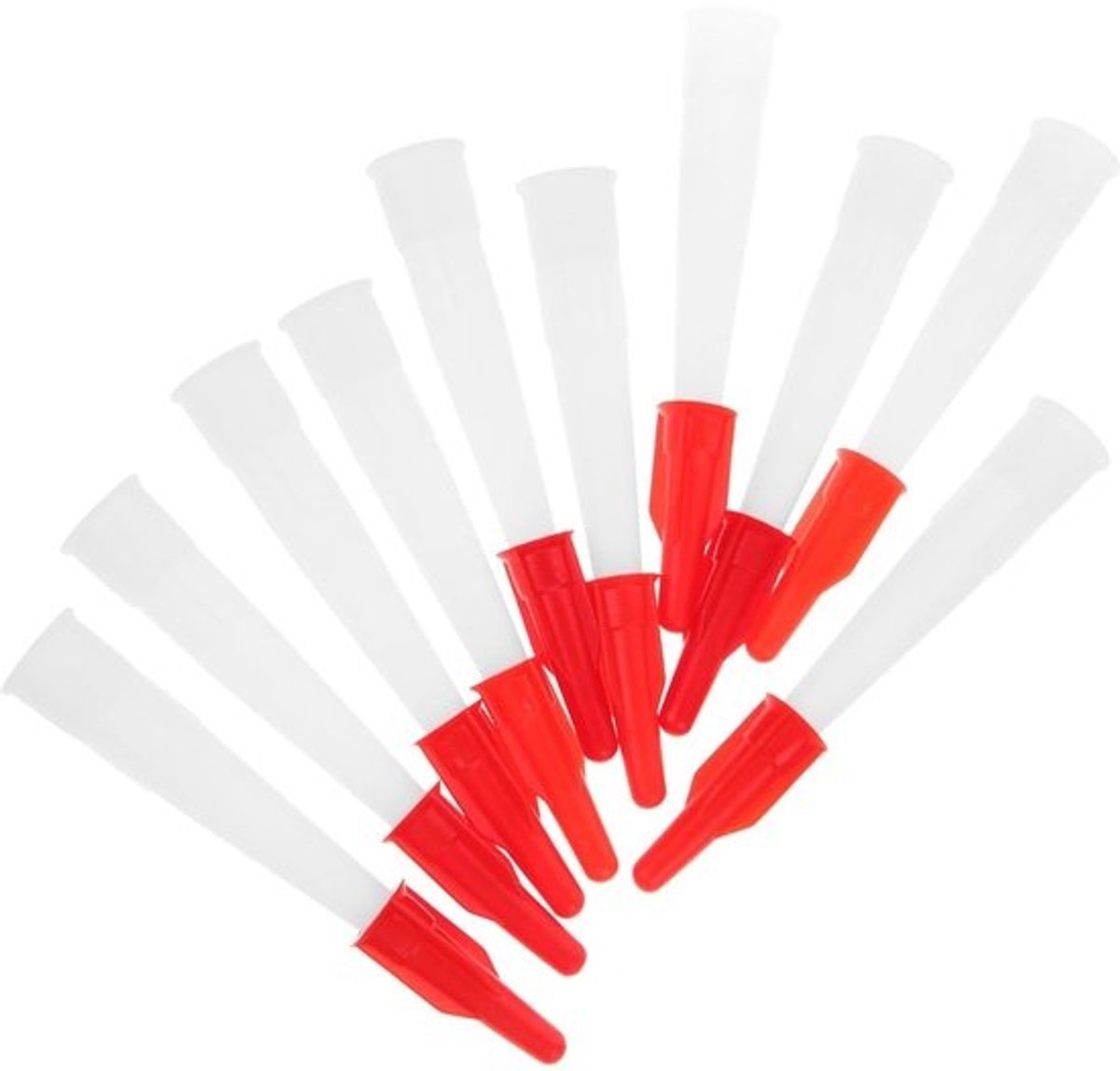 Vervangende kittips - Kitmondstukken - Voor het aanbrengen van kit - Gelijkmatige applicatie - 11.8 cm lang - Grijs
