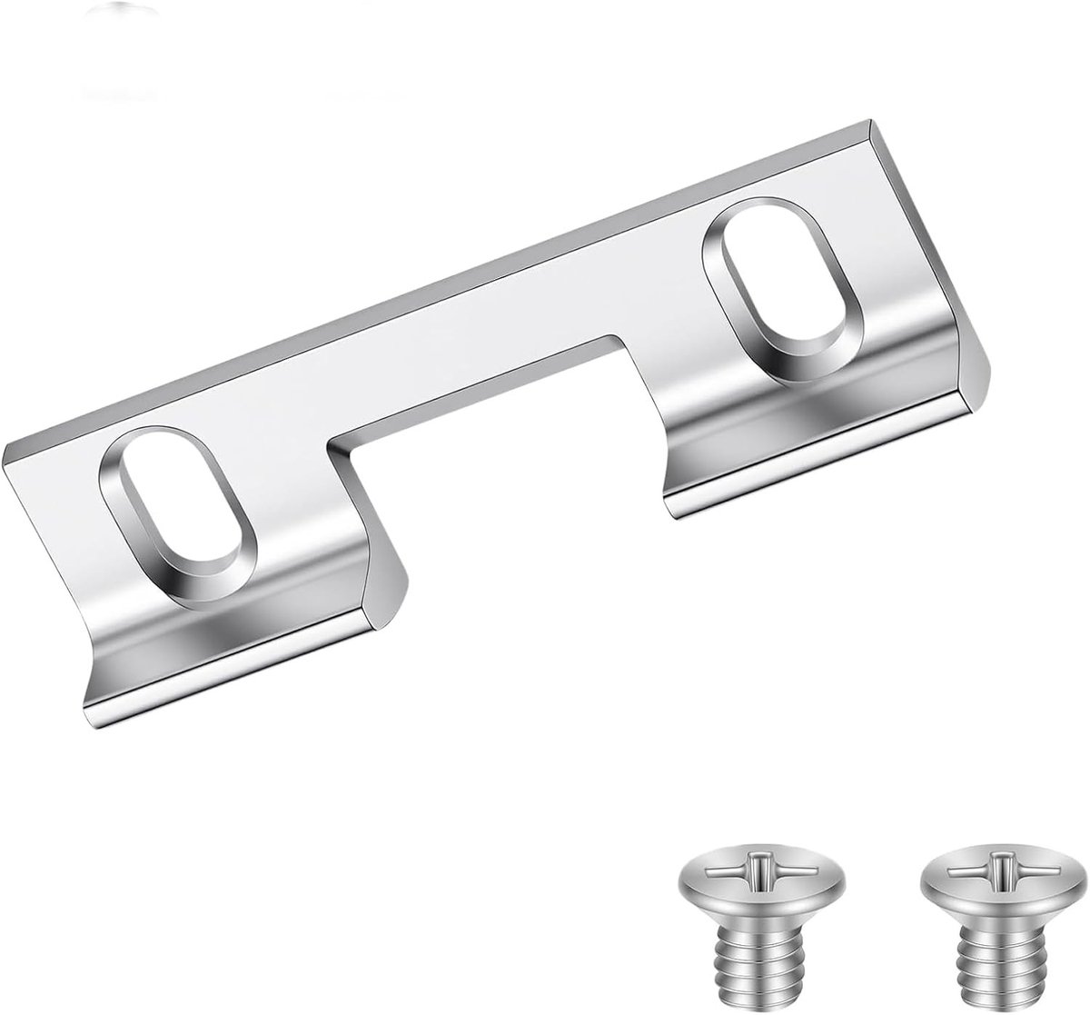 Connector voor frontdeur sluitplaat, 32mm verstelbare schroefgaten, vervangingsonderdeel in aluminiumlegering, geschikt voor standaard slotplaten