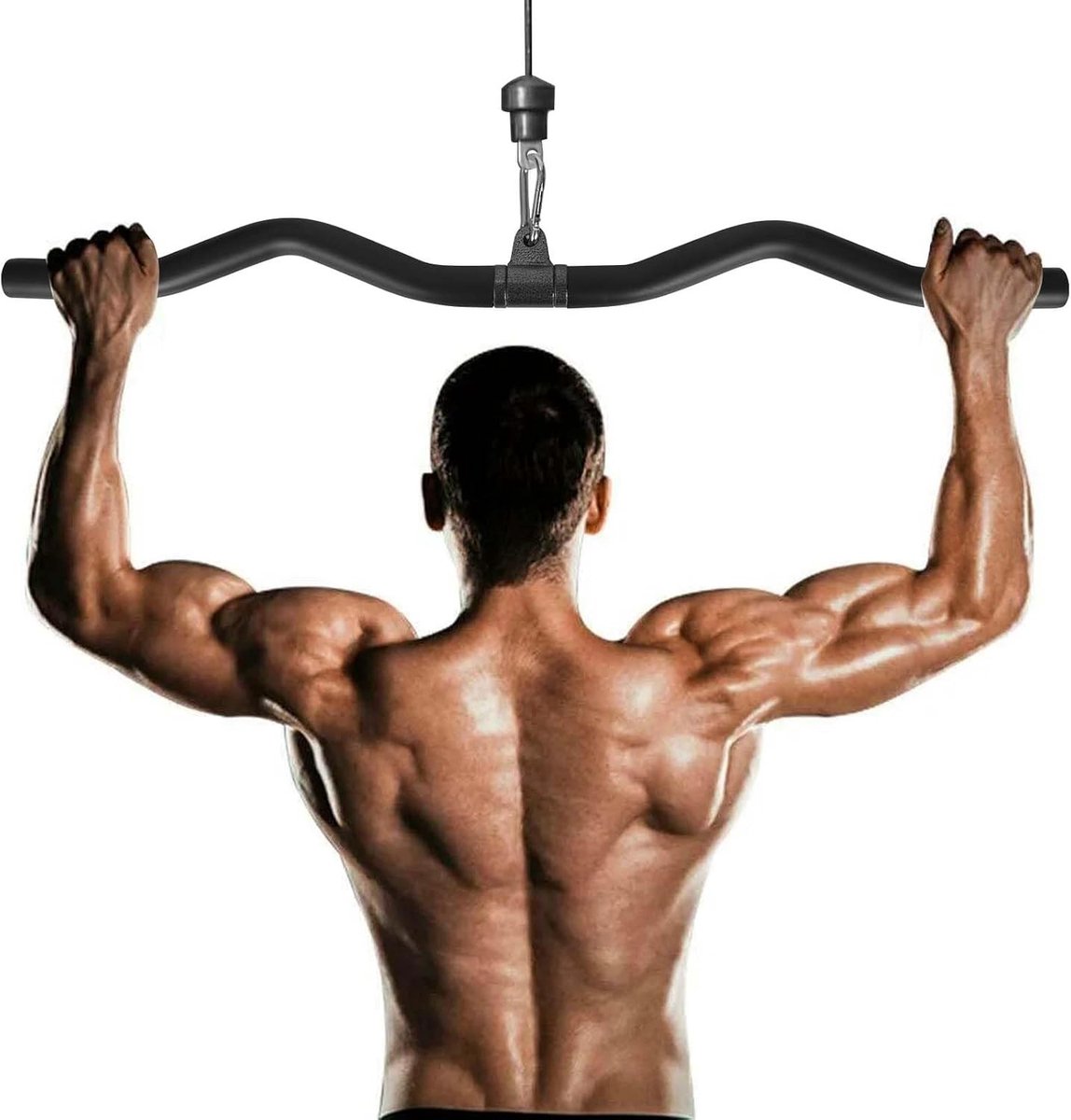 Ergonomische Bicep en Triceps Bar van 80cm voor Thuis, Gym en Crossfit - Ideaal voor Bodybuilding en Krachttraining