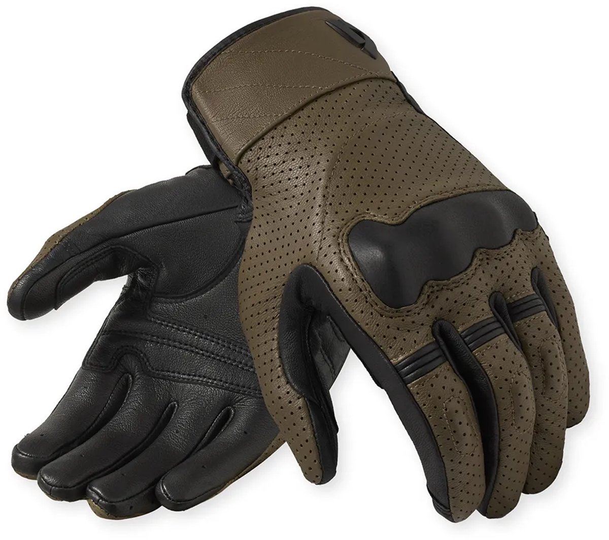 REV’IT! New Heights Bruin Zwart Handschoenen - Maat XXXL - Handschoen – foto 4