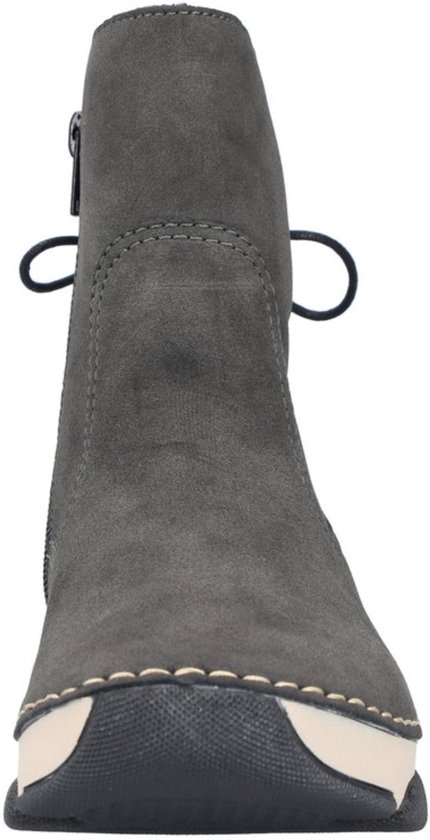 Rieker dameslaarzen, gevoerd, grijs 45990-45