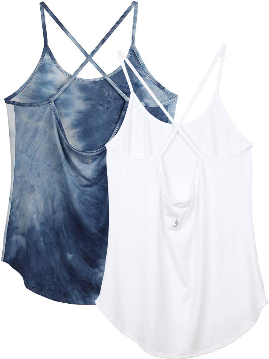 Sporttops voor dames 2-pack - ademend en lichtgewicht - ideaal voor yoga en training - ShopVlot