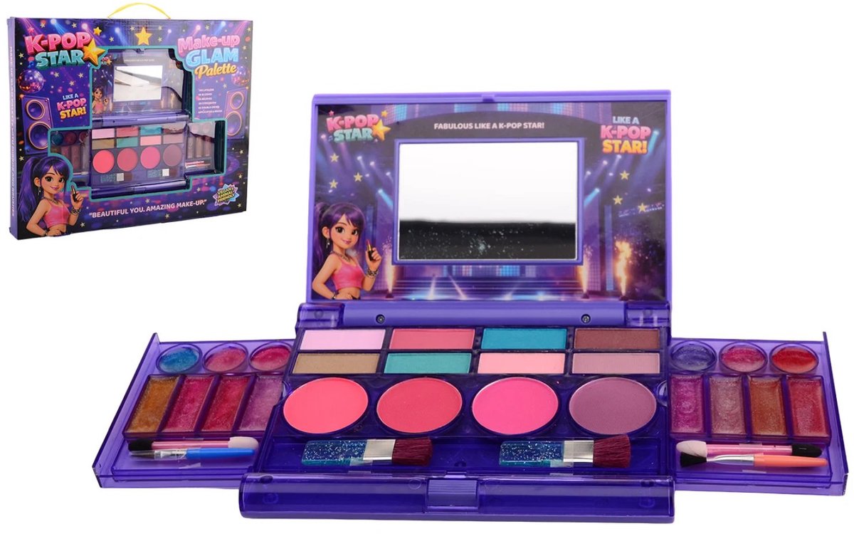 Johntoy make-up set deluxe K-pop star in vensterdoos speelgoed.