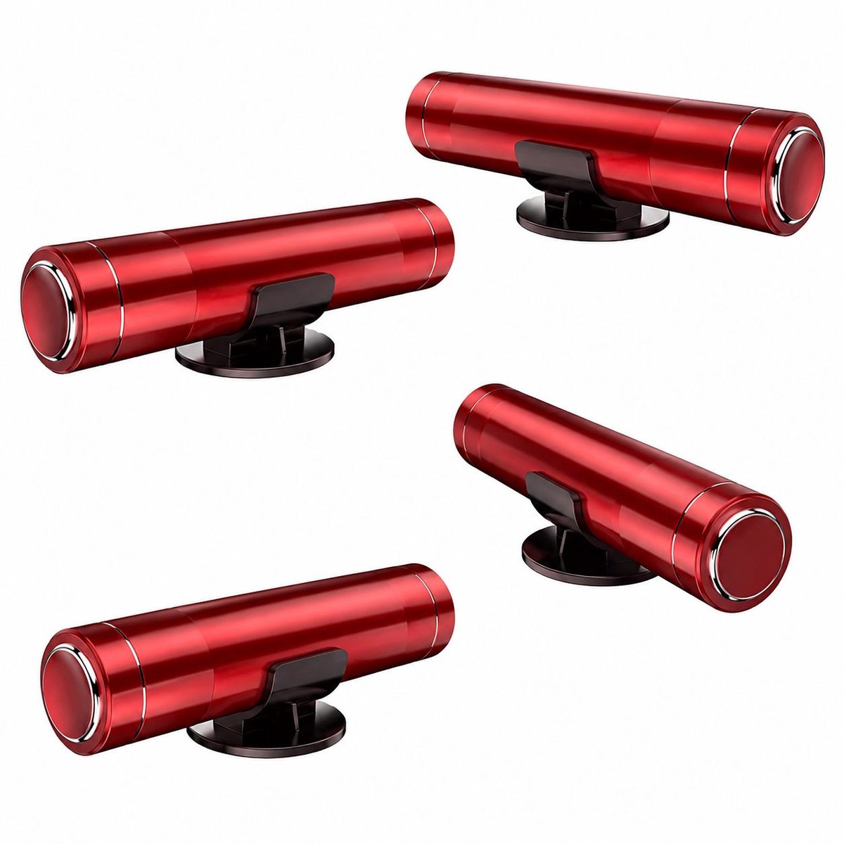 VHV - Ruitenbreker - 4 stuks - Rood - Gordelsnijder - Auto veiligheidshamer - Draagbare nooduitgang voor - Inclusief testglas - in en rond de auto
