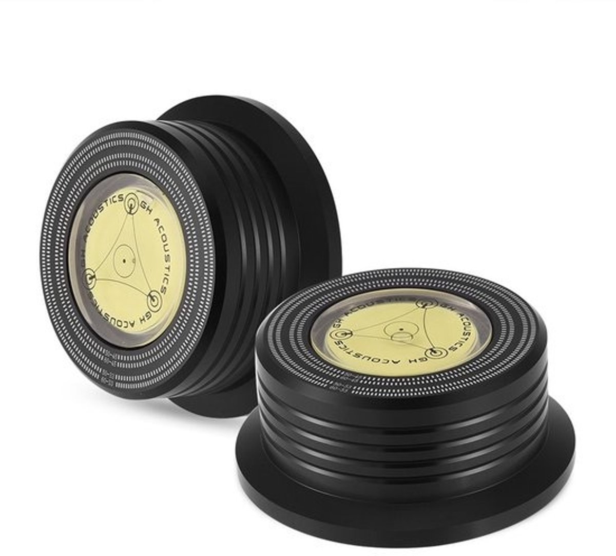 Jhubersproducts - Ring Record Stabilizer Disc - Trillingsbescherming - Zwart - Verbeter akoestische kwaliteit - Geschikt voor LP-spelers - Duurzaam