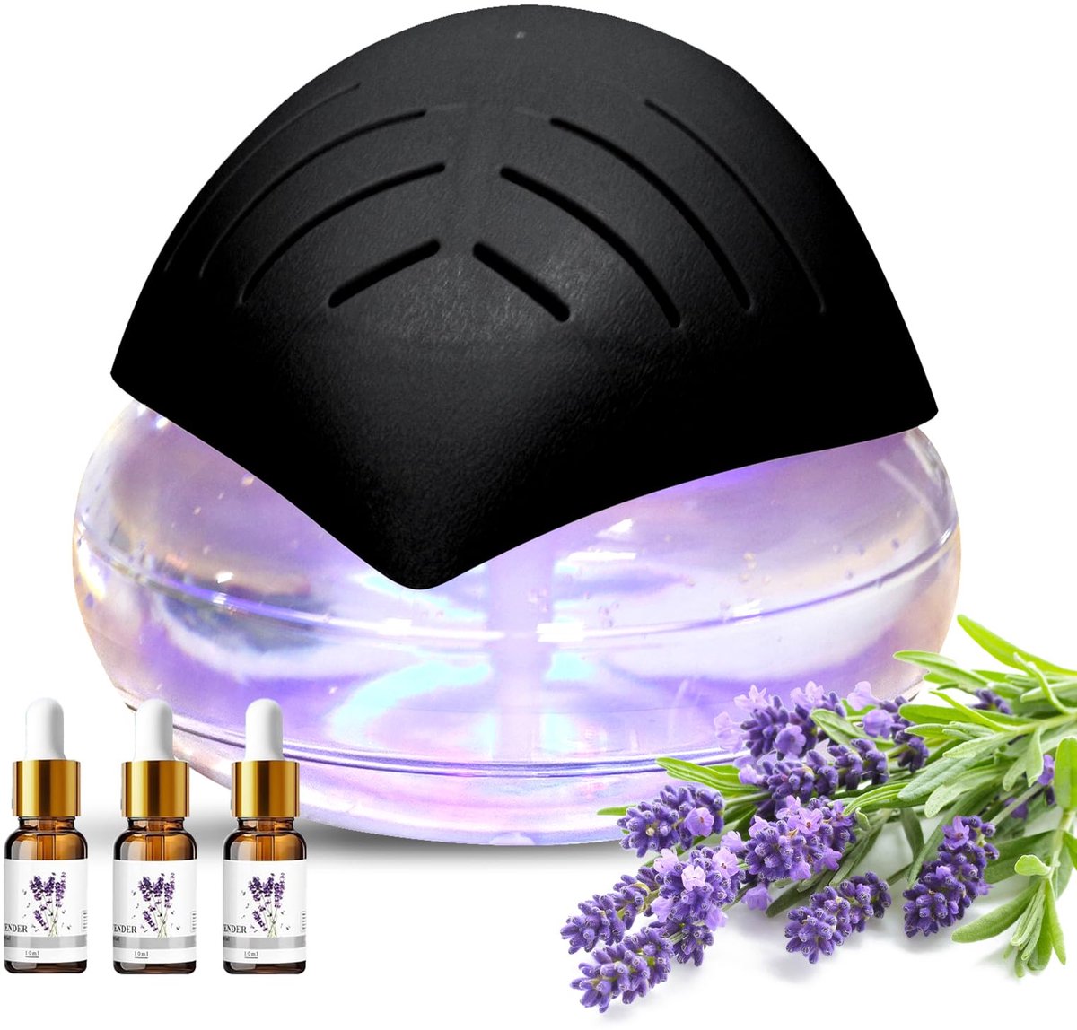 Dayear Luchtverfrisser, luchtbevochtiger, aromadiffuser, ionisator met 30 ml essentiële oliën, aromatiseerder - ShopVlot