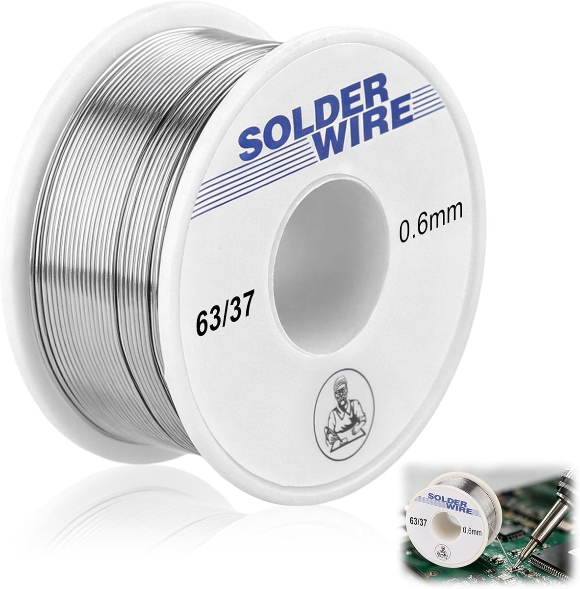 Looddraad 0,5 mm - 100 g - met harskern - ideaal voor micro solderen - ShopVlot