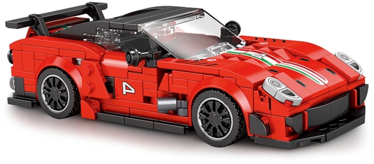 Reobrix 676 Ferrari 599XX Evo 1:24 bouwset | City fast champions adventure | Creator classic motor bouwpakket | Technic speelgoed ideas voor volwassenen | Icons furious speed auto | Technische bouwdoos met 413 bloks