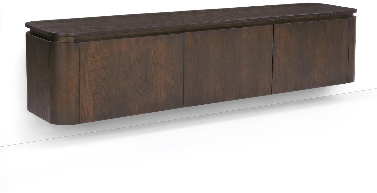 Livingfurn TV-Meubel Rivano Basalt - 40x180x40/45cm Bruin
