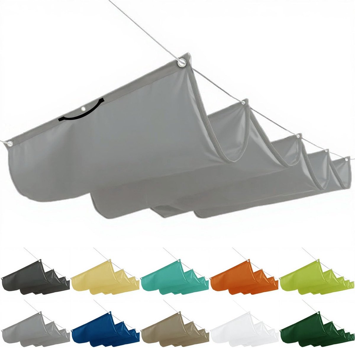 Terrasoverkapping 3.5 x 6 m - Retractable Canvas met UV- en Regenbescherming | Industrohome