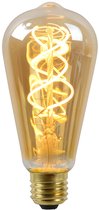 Lucide LED Bulb - Lampe à incandescence - Ø 6,4 cm - LED Dim. - E27 - 1x5W 2200K - Ambre