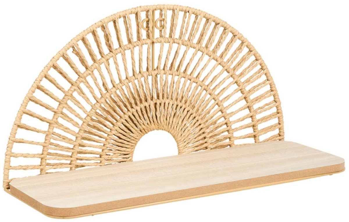 Ostaria Wandplank Sol - hout - bruin - 40 cm - boekenplank - hangplank