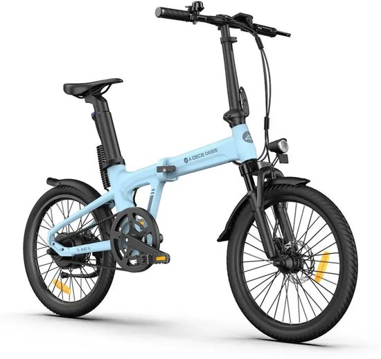 ADO Air 20S - Elektrische Vouwfiets - 20 inch - 250W motor - Actieradius tot 100 km - Hydraulische schijfremmen - 346Wh accu - Lage instap - Blauw — afbeelding 2