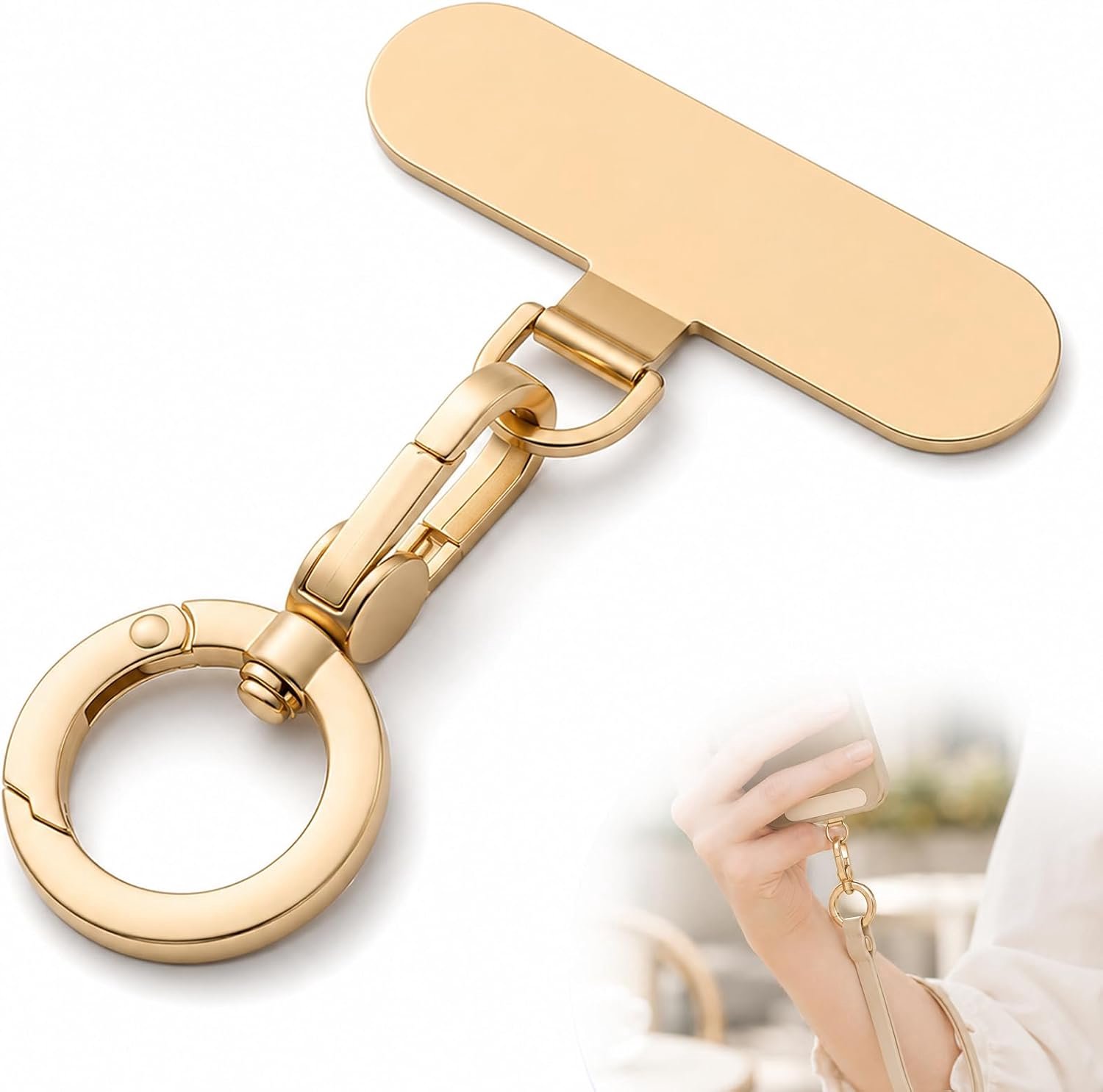 Mobiel houder met 360° draaikop - stevige legering - voor telefoon en polsband - Homevero