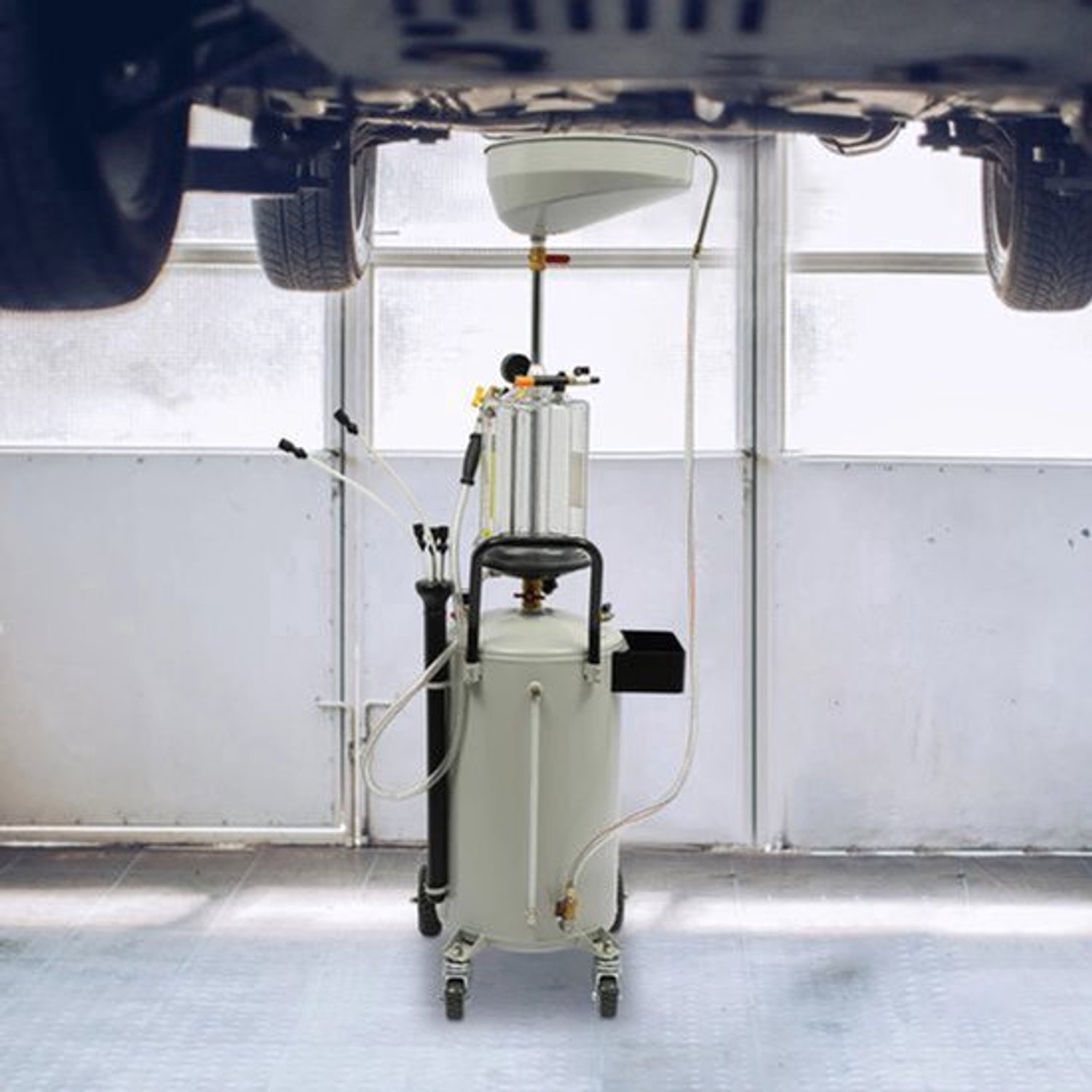 Afvalolie Opvang – Olieopvangbak – Olieafscheider – Olieopvangset – Olieopvangtank – 70 Liter Capaciteit – Vacuümtechniek