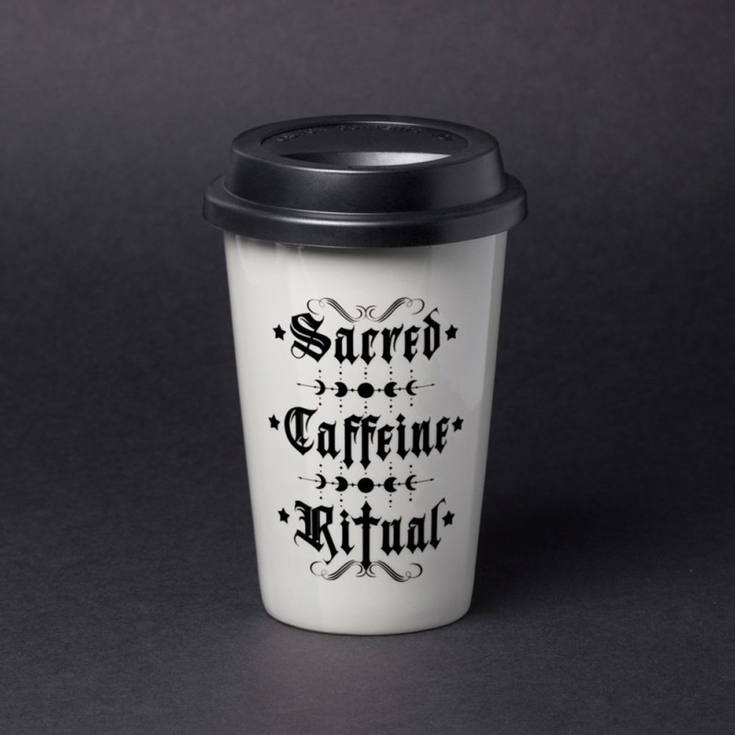 Alchemy - Sacred Caffeine Ritual Reisbeker - Gebroken wit