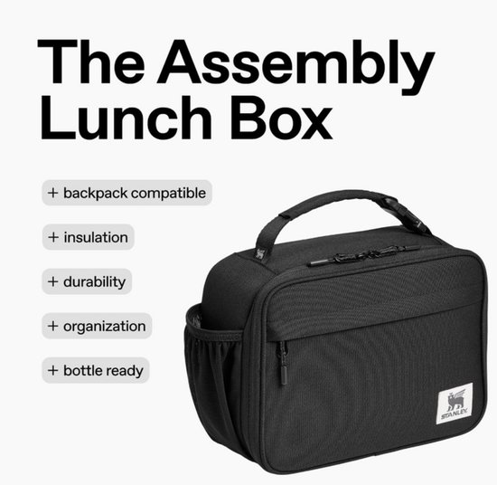 STANLEY The Assembly Lunch Box Sorbet 3,5 L – Geïsoleerde Lunchtas – Koeltas met Flessenvak & Voorvak – Food-Safe Voering van Sorbet — afbeelding 3