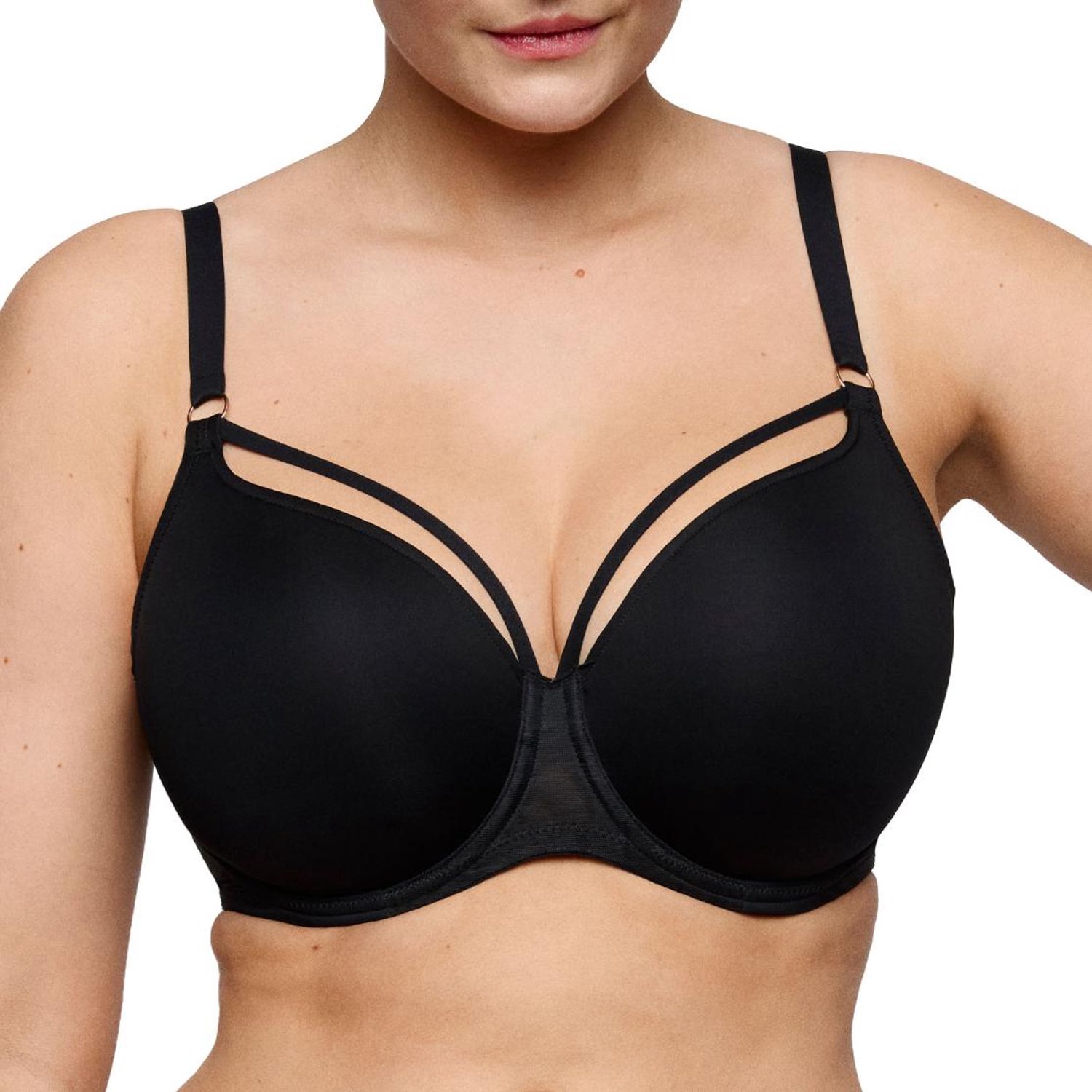 PrimaDonna Twist Sheary Voorgevormde Bh Hartvorm 0242640 Zwart - maat EU 95B / FR