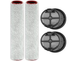Vervangende borstelrollen en HEPA-filters - 4 stuks - Geschikt voor Mova X4 Pro/M10 - Verhoogt de reinigingsprestaties - ShopVlot
