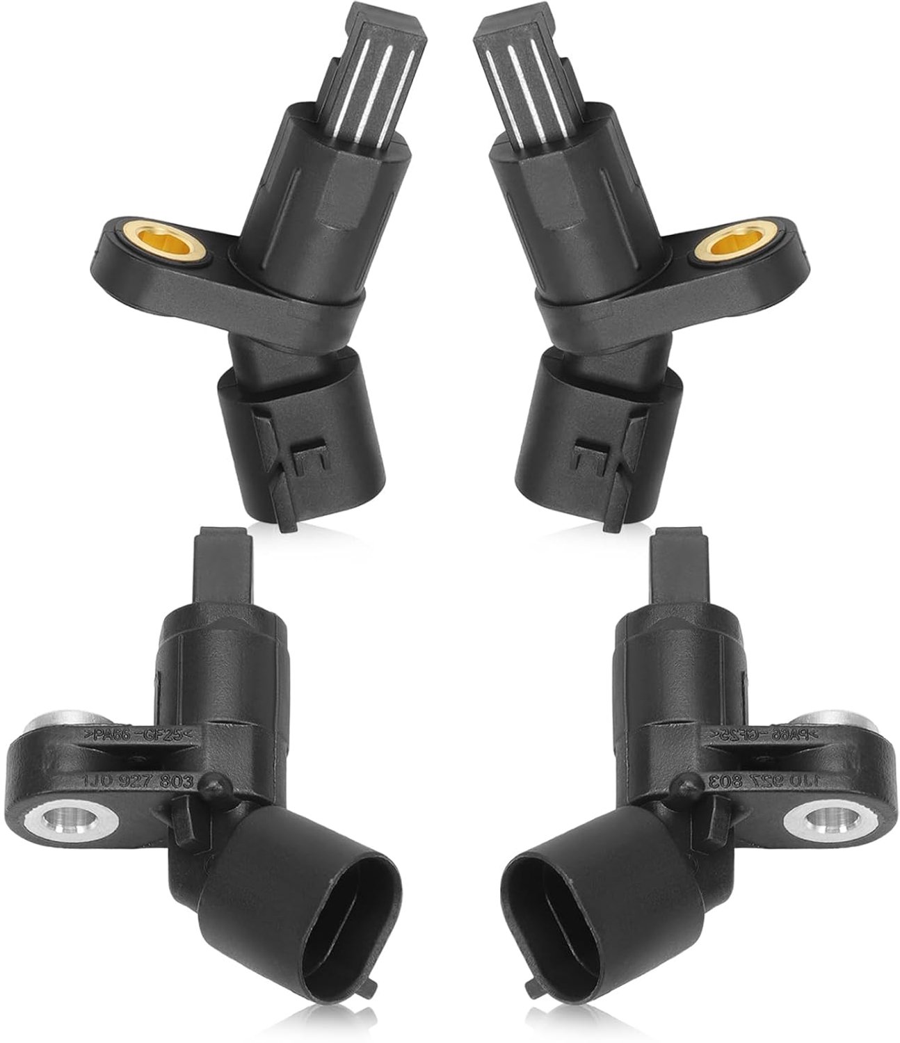 ABS sensor toerentalsensor 4x - voor Golf IV, Polo 6N1/6N2, A3 - nauwkeurige pasvorm - eenvoudige installatie - ShopVlot