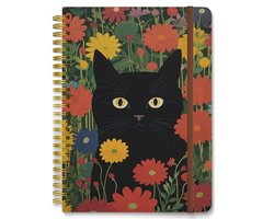 Hnogri Spiraalnotitieboek, Hardcover Gelinieerd Dagboek voor, Medium 15,2 x 21,3 cm, 160 Pagina's Dik Papier, Schattig - ShopVlot