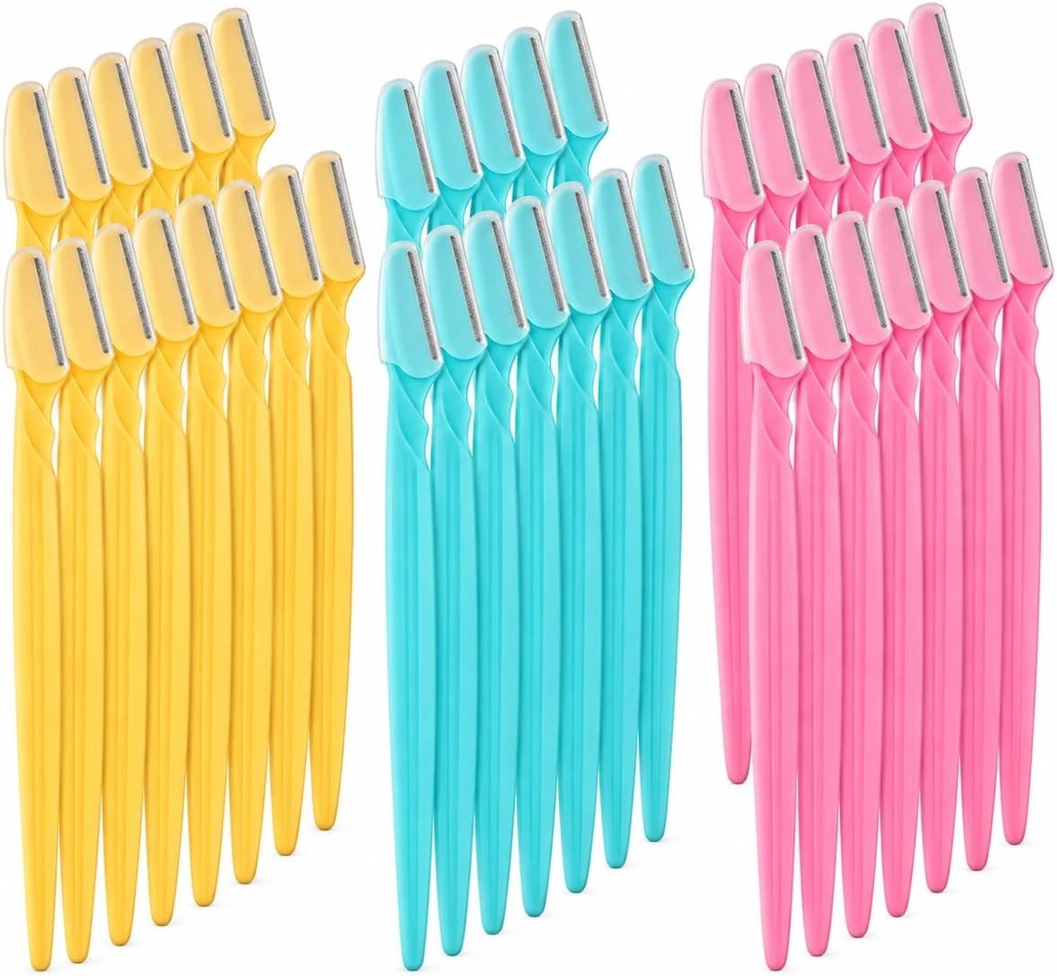 Wenkbrauwscheermesjes Set - Roze - Draagbaar en Precisie - Voor Dames en Heren