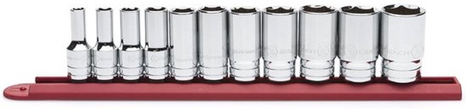 Dopsleutelset 3/8" Aandrijving SAE Stuks Gereedschap