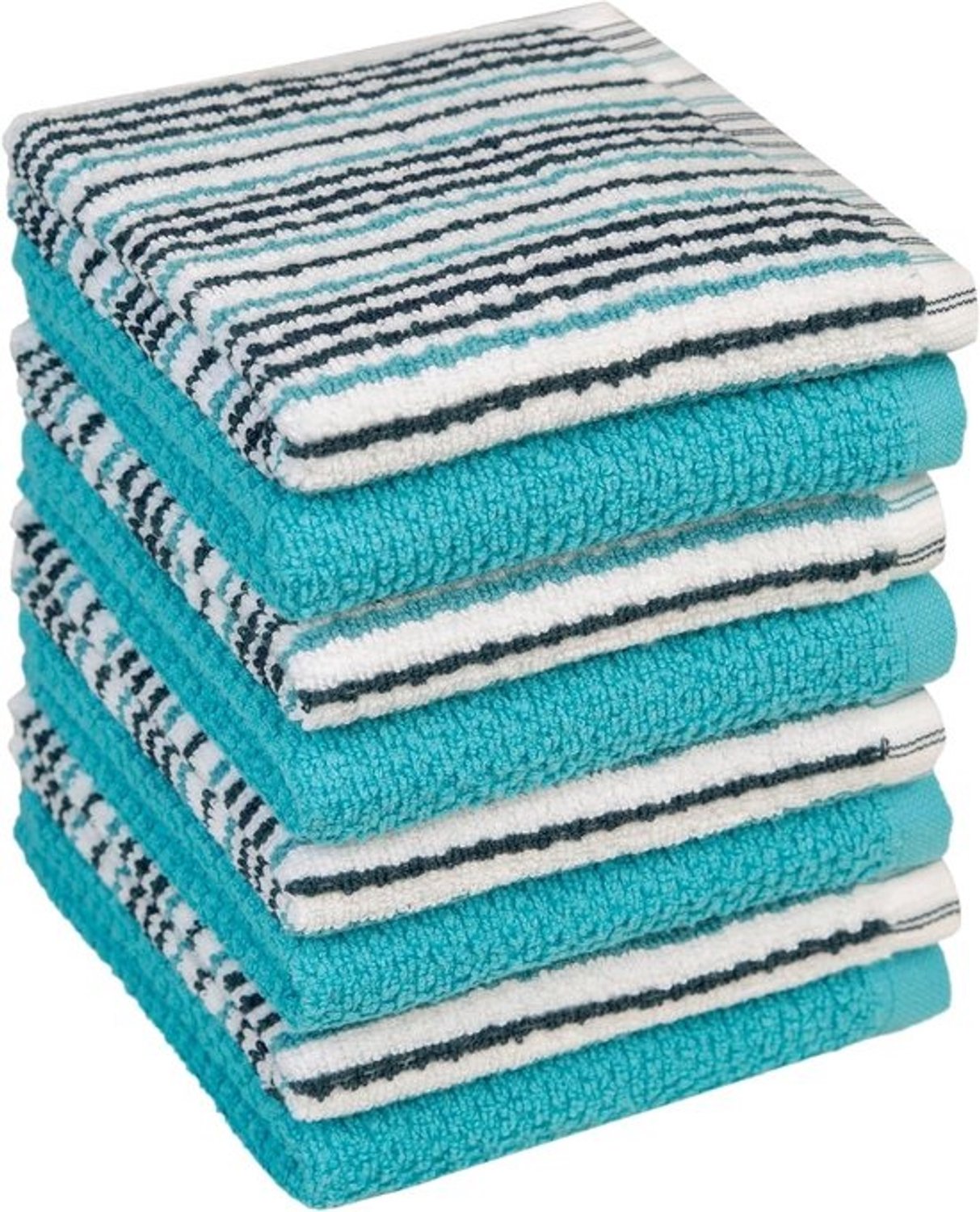 Premium Keukendoeken Set van 8 - Extra Dikke, Zeer Absorberende Katoenen Vaatdoeken 30x30 cm