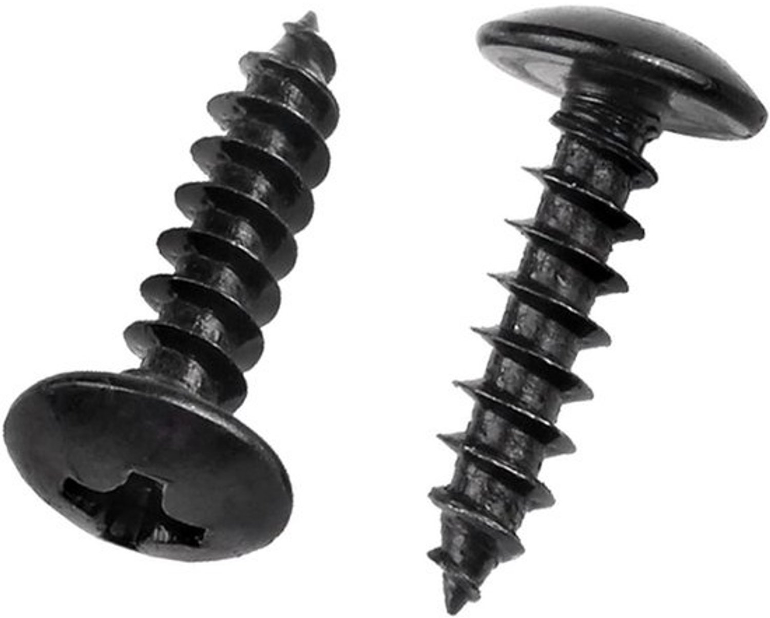 Houtschroeven - Zwarte schroeven - Doe-het-zelf projecten - Kruiskop rond hoofd - M6 x 30mm - Zwart