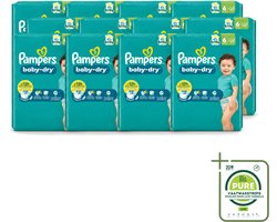 12 x Pampers – Luiers – Baby Dry Maat 6 – 22 Luiers - Grootverpakking - Vaatwasstrips - Baby Luier - Droge Luier - Luier Voor Baby - Luier Maat 6 - Lekbescherming