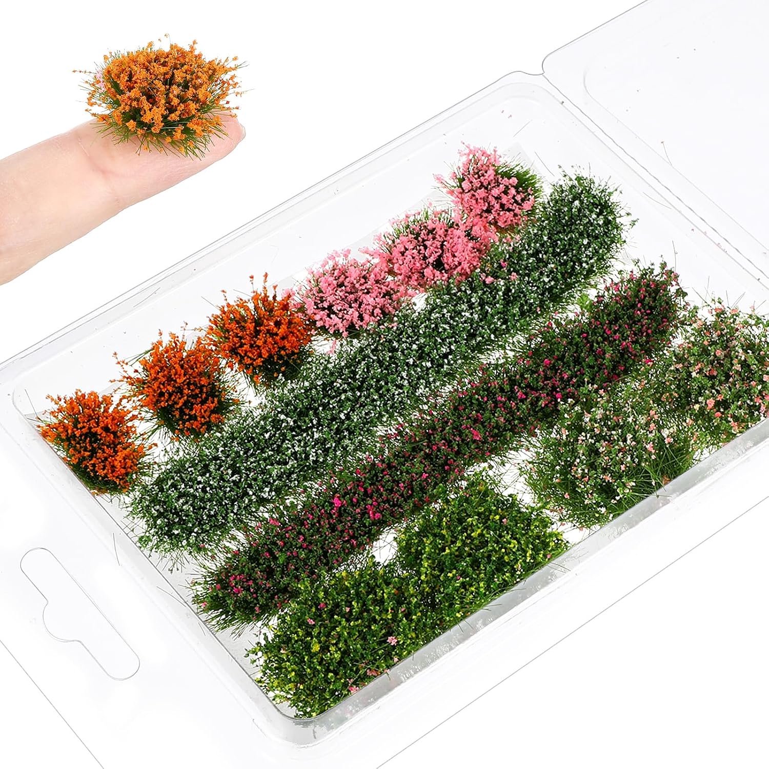 Miniatuur landschapsbloemen - kleurrijke decoratie - 10 stuks - ideaal voor diorama's - ShopVlot