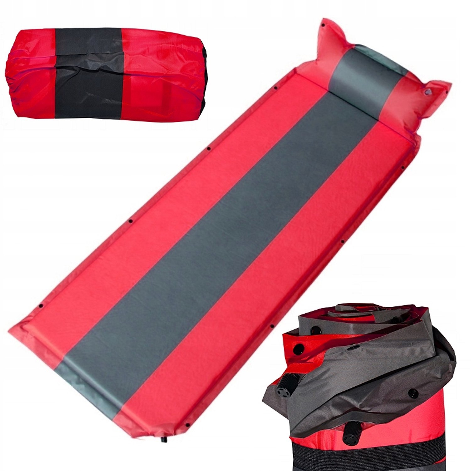Zelfopblazend Kampeermatras met Kussen - Comfortabel & Compact