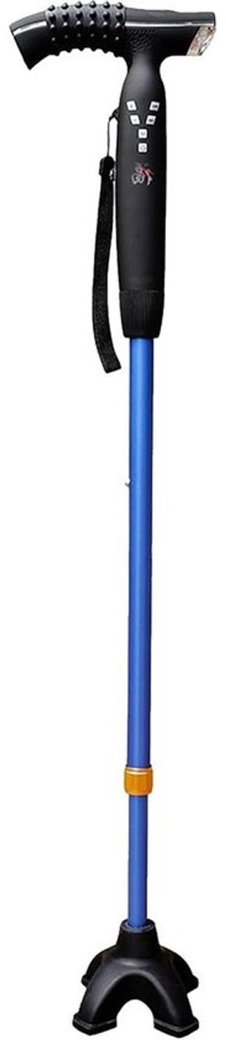 Wandelstok - Steun stok - Veilig Lopen - Ingebouwd LED licht - 76-89 cm - Zwart
