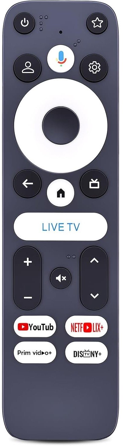 Vervangende Afstandsbediening - Zwart - Compact en Gebruiksvriendelijk - Voor Streaming TV Stick en Televisies