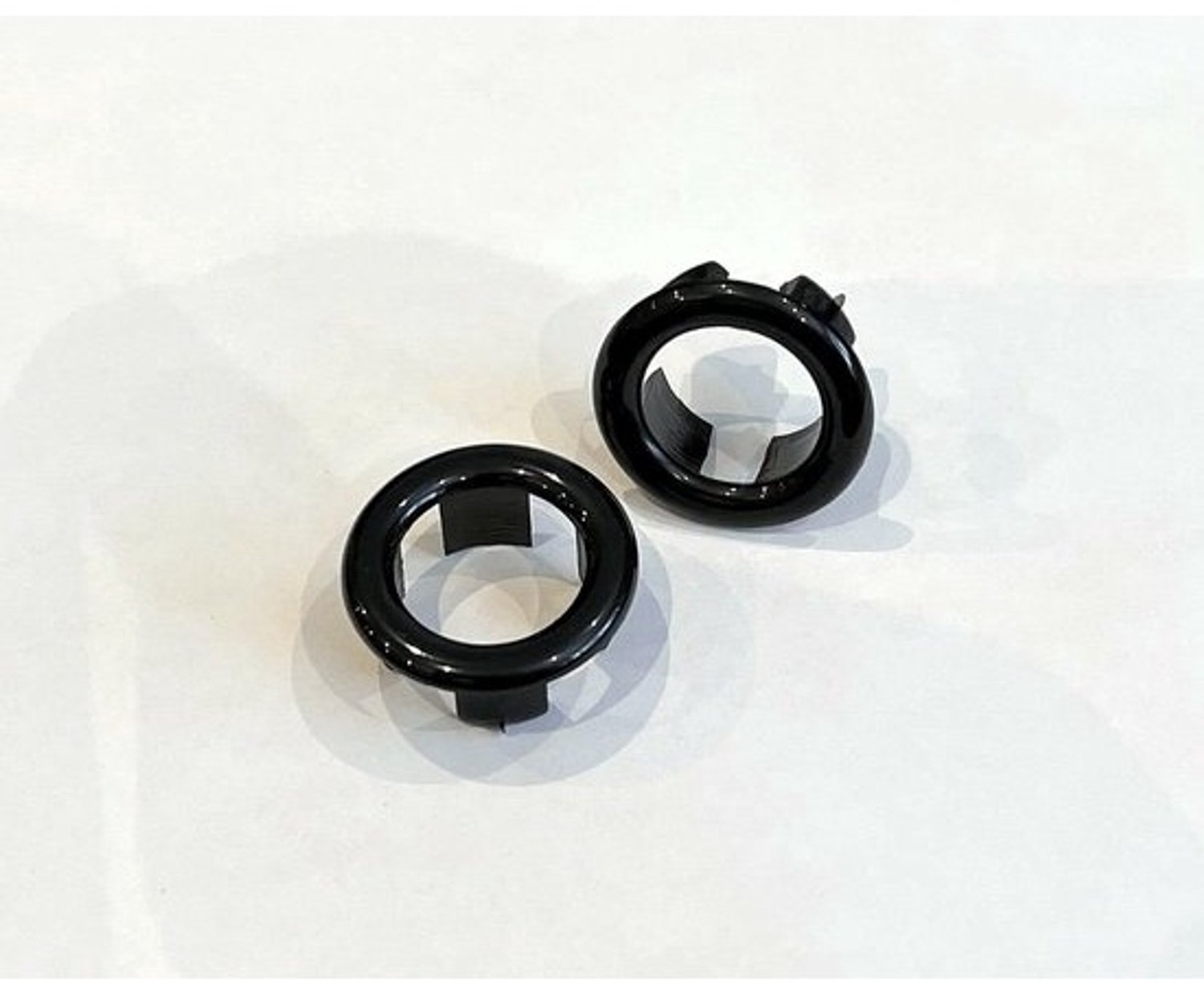 Gootsteen Overloop Ring - Wastafel Gat Cover - Afwerking Gat - Eenvoudig te Plaatsen - 26-27 mm - Zwart