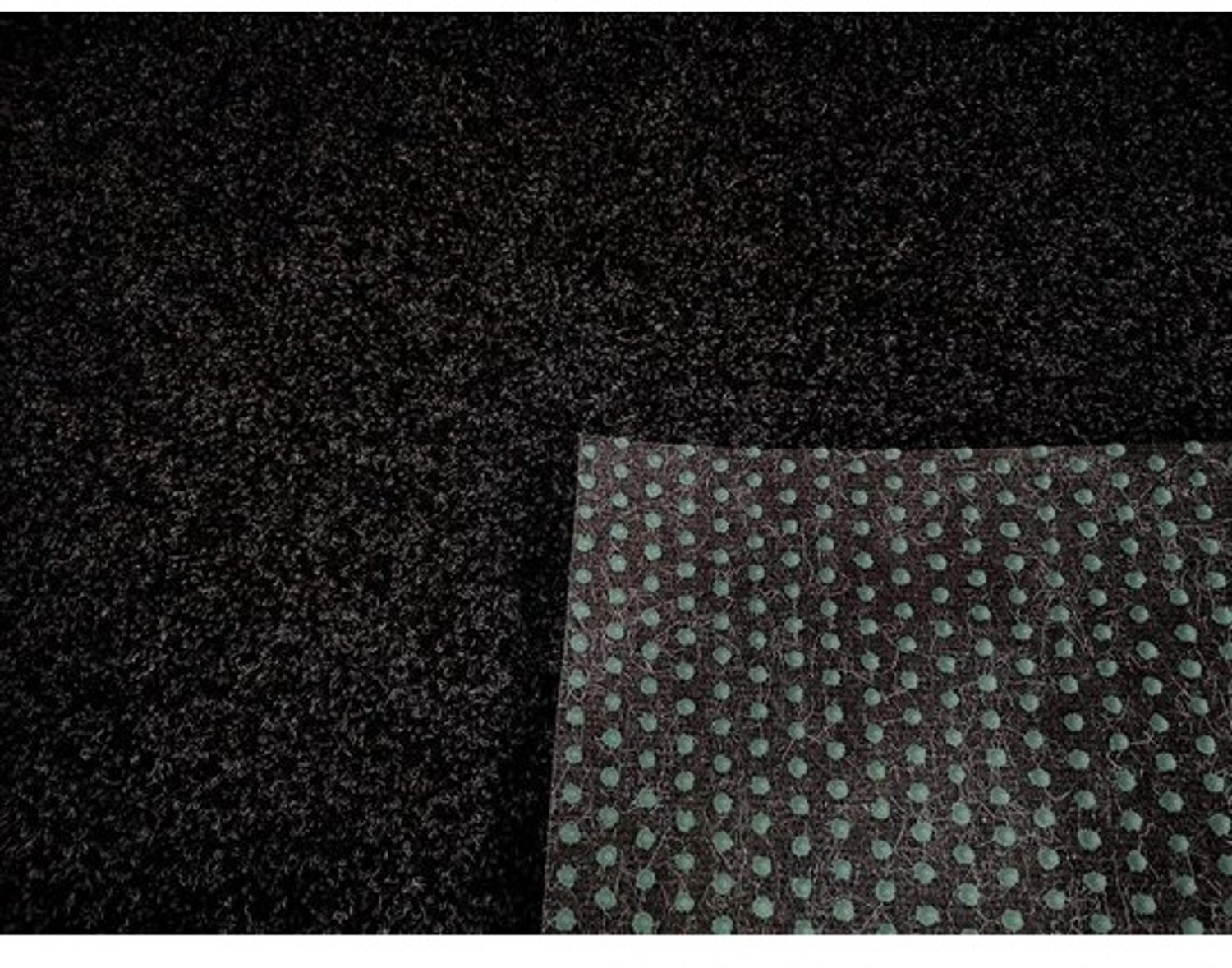 Grastapijt Kunstgras - Zacht Tapijt - Buiten Gebruik - Waterdoorlatend Drainage - 400x100 cm - Zwart Grijs