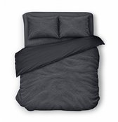 Eleganzzz Dekbedovertrek Teddy Pluche - Antraciet - Teddy Dekbedovertrek - Dekbedovertrek 240x200/220cm - Lits Jumeaux dekbedovertrekken - 240x220cm - Fluffy Dekbedovertrek - Effen Dekbedovertrek