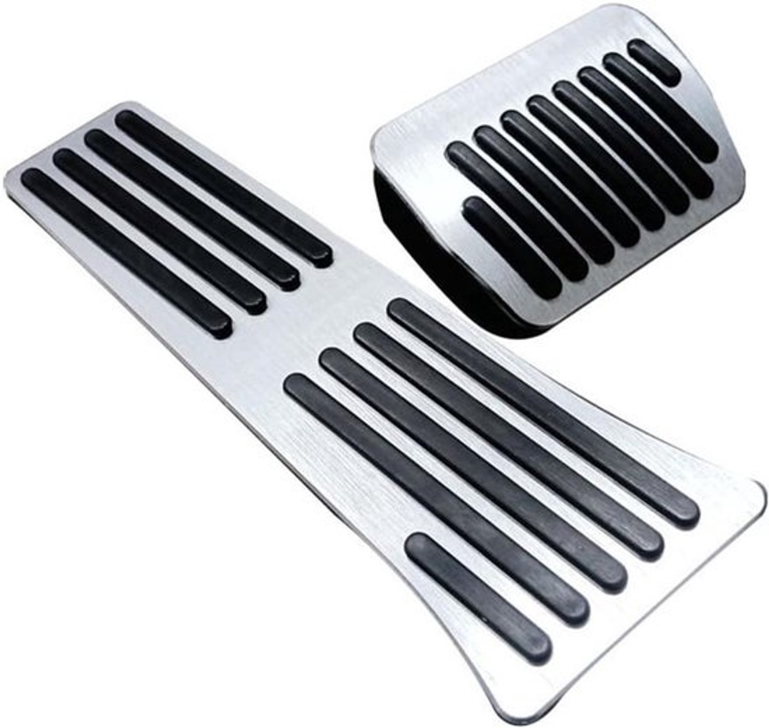 Pedaalhoezen Auto - Pedaalkussens Set - Verbeter Rijcomfort - Vergroot Contactoppervlak - 50 x 10 x 10 cm - Zilver