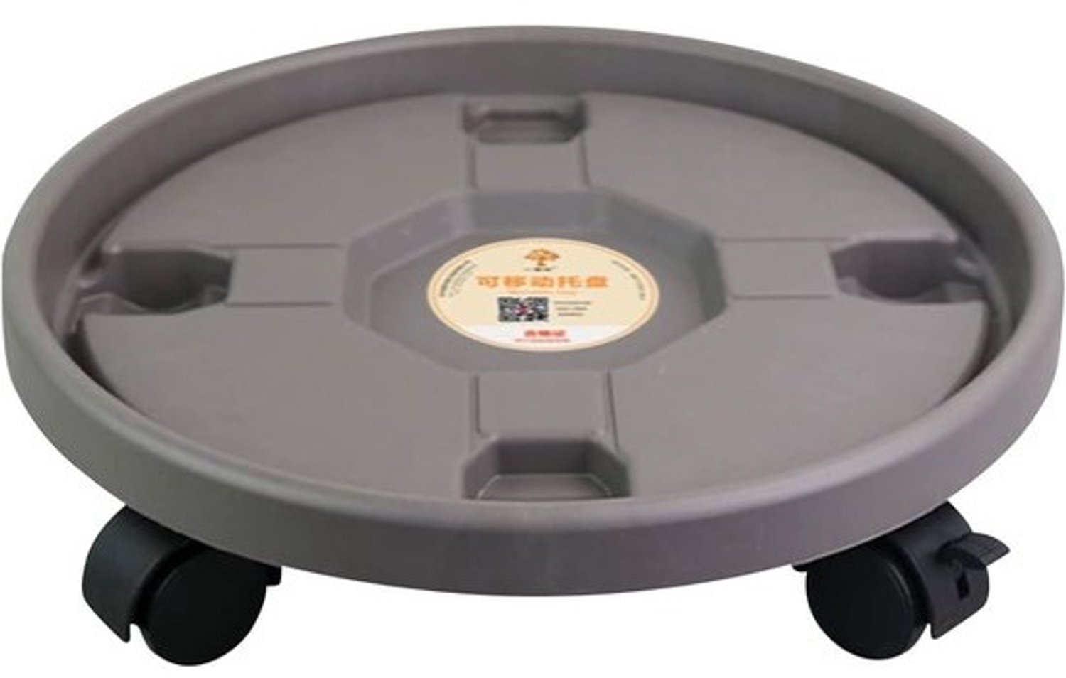 Plantenroller Rond - Bloemenroller Mobiel - Planten Verplaatsen - Stevig Kunststof - 30 cm Diameter
