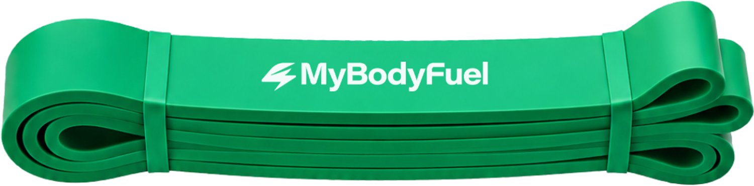MyBodyFuel - Weerstandsband - Power Band - Fitness Elastiek - Resistance Band voor Pull Ups, Krachttraining & Stretching - 22-56 kg - Groen
